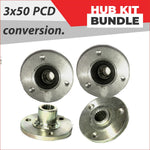 Set (x4)  Wheel hubs - Super slick conversion - Helmetkarts