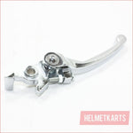 SILVER Bifold Foldable Clutch + Brake Lever Handle 110cc 125cc PIT PRO DIRT BIKE Blygo