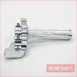 SILVER CNC Quarter Turn Quick Twist Throttle Housing Grip PIT PRO Dirt Bike Blygo