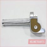 SILVER CNC Quarter Turn Quick Twist Throttle Housing Grip PIT PRO Dirt Bike Blygo