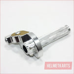 SILVER CNC Quarter Turn Quick Twist Throttle Housing Grip PIT PRO Dirt Bike Blygo
