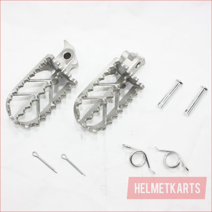 Stainless Steel Foot Pegs Rest Pedal 110cc 125cc 140cc 150cc PIT Trail Dirt Bike Blygo
