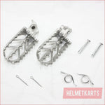 Steel Foot Pegs Rest Pedal 110cc 125cc 140c 150cc 250cc PIT PRO Trail Dirt Bike Blygo