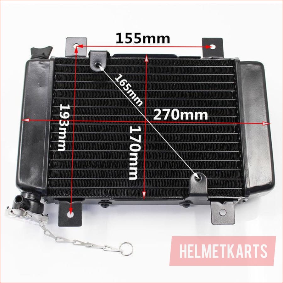 Water cooled radiator w/ fan - Helmetkarts