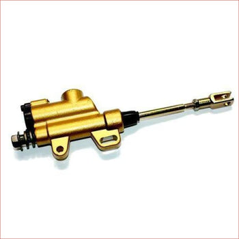 10mm (Gold/Long) Foot brake hydraulic master cylinder - Helmetkarts