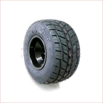 10x4.50-5" Semi slick front Alloy wheel (rim and tyre) Pair (x2) - Helmetkarts