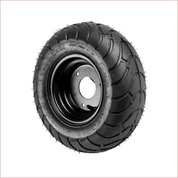 13x6.50-6" Semi - Slick Aluminium wheel (rim and tyre) Pair (x2) - Helmetkarts