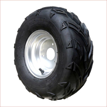 16x8-7" Off road wheel (rim and tyre) Pair (x2) - Helmetkarts