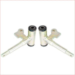 17mm Stub axle B - Drum brake (pair) x2 - Helmetkarts