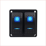 2 Gang Rocker Switch Panel - Helmetkarts