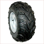 20x10-10" Off road wheel (rim and tyre) Pair (x2) - Helmetkarts