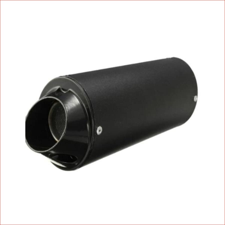 28mm / 38mm Matte black alloy exhaust muffler - Helmetkarts