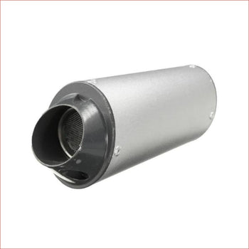 28mm / 38mm Matte silver alloy exhaust muffler - Helmetkarts