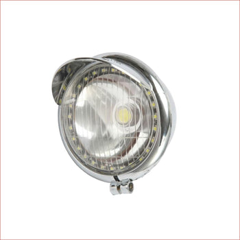 4" Chrome Head light - 10 watts - Helmetkarts