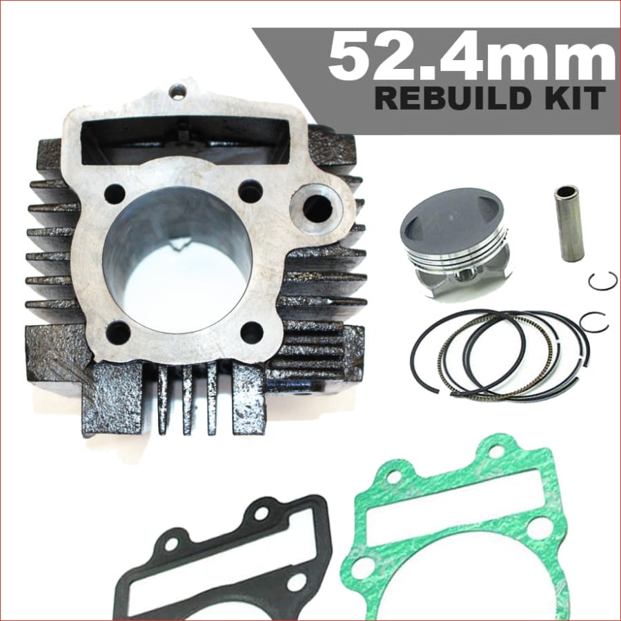 52.4mm Cylinder Piston Rebuild Kit - 110cc Barrel Bore, kit Engine