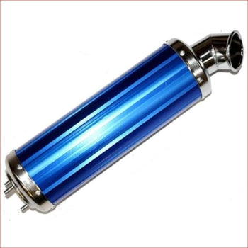 52mm / 450mm Blue alloy exhaust muffler - Helmetkarts