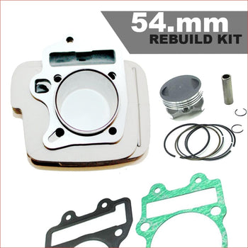 54mm Cylinder Piston Rebuild Kit - Big BORE Upgrade 125cc 138cc Barrel Bore, kit Engine