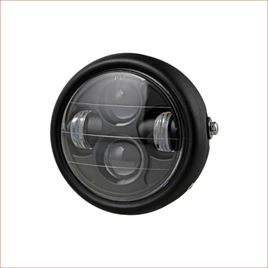 6.5" Matte black Head light w/ Turn light - 50 watts - Helmetkarts