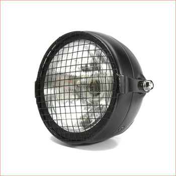 6.5" Matte black Mesh Head light - 40 watts - Helmetkarts