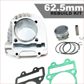 62.5mm Cylinder Piston Rebuild Kit - 200cc GY6 Barrel Bore, kit Engine