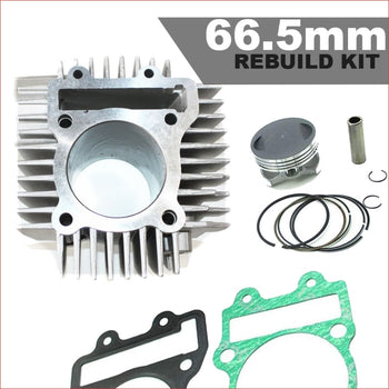 66.5mm Cylinder Piston Rebuild Kit - Big BORE Upgrade 190cc 212cc Barrel Bore, kit Engine