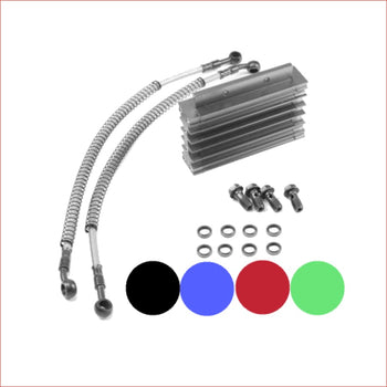 CNC Engine Oil Cooler Kit Radiator / Small - Helmetkarts