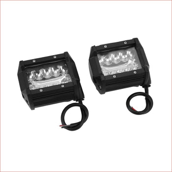 Pair (x2) LED light 4" 200 watts - Helmetkarts