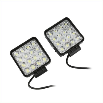Pair (x2) LED light 4" 80 watts - Helmetkarts