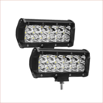 Pair (x2) LED light bar 7" 360 watts - Helmetkarts