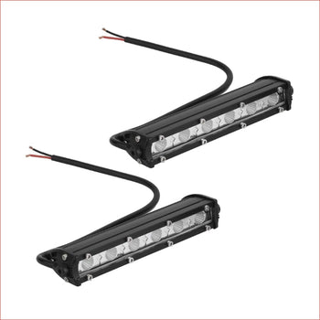 Pair (x2) LED light bar 7" 60 watts - Helmetkarts