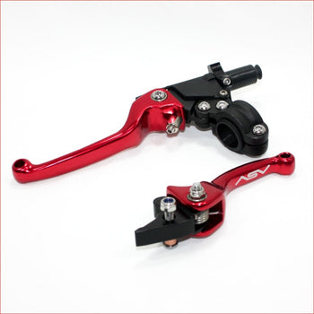 RED CNC Heavy Duty Clutch + Brake Lever Set 125cc 150cc PIT PRO TRAIL DIRT BIKE Blygo