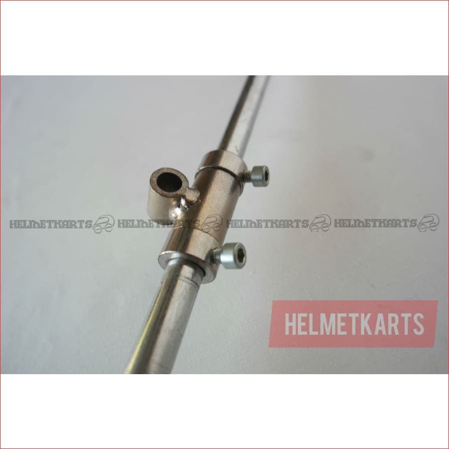 Steering shaft w/ collar fittings + bottom plate - Helmetkarts